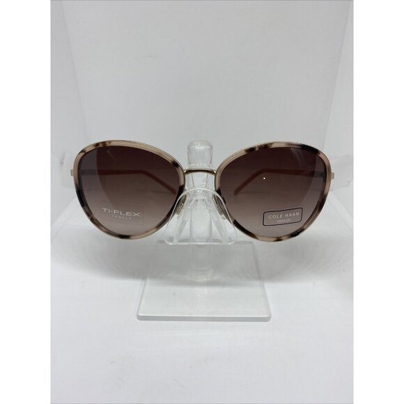 Cole Haan Accessories - Cole Haan CH7065 265 Womens Sunglasses Blush Tortoise Oval 57-16-135 Ti-Flex New